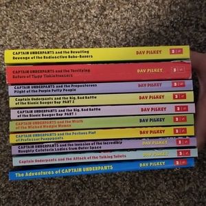 Captain Underpants Paperback Books 1-10